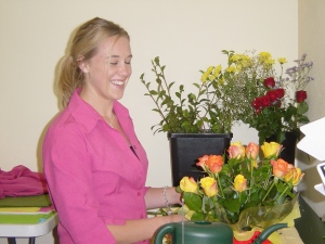 Our beautiful Jenni - Senior Florist & Customer Service Specialist